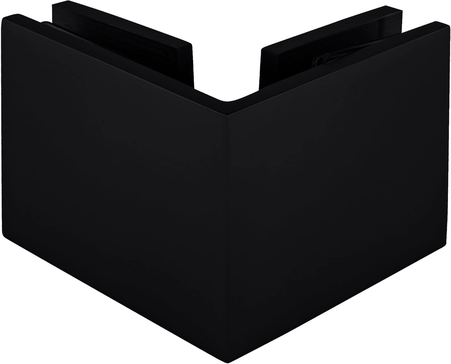 CRL SGC90MBL Matte Black Square 90 Degree Glass-to-Glass Clamp