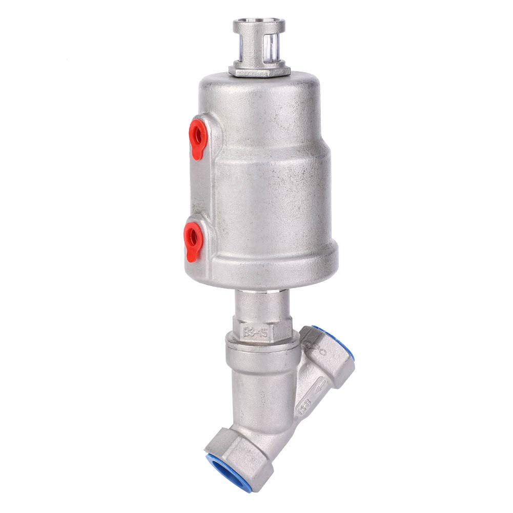Schrägsitzventil, Luftbetätigtes Pneumatisches Edelstahlventil für Lebensmittelverarbeitung und Pharmazeutische Anwendungen, 50 Mm (1/2" DN15)