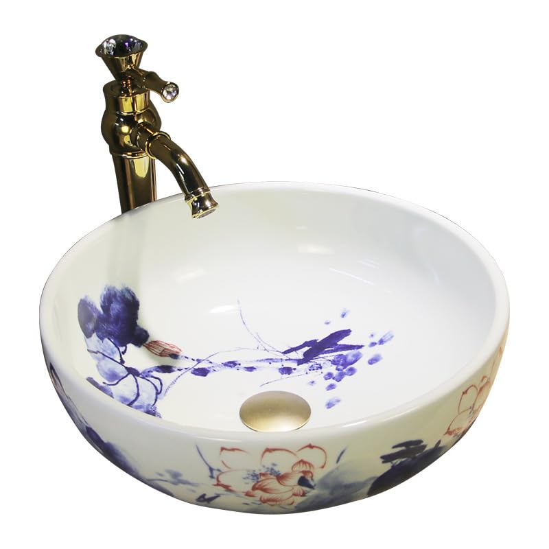 Lavabo artistique en céramique haut de gamme pour vasque à poser