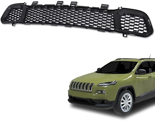 Miniatura 2 de Parachoques delantero inferior compatible con Jeep Cherokee North 2014-2016 2018apto para Jeep Cherokee Overland 2016-2018apto para Jeep Cherokee
