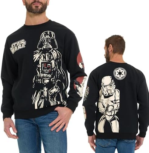 STAR WARS Moletom masculino Darth Vader Stormtrooper Split Fleece