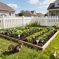 Pvpy Yvrd Decorative Garden Fence 17in x10ft,10 Panels Rustproof Metal No Dig Fence Animal Barrier,Arched Flower Bed Edging Ornamental Wire Border Panel Fencing for Yard Patio Outdoor Decor,Patented — image 5