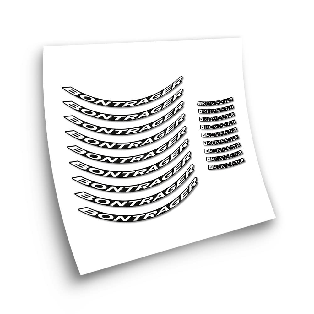 Bontrager Kovee TLR MTB 29" Wheel Rim Bike Compatible Stickers
