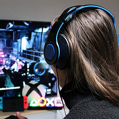 Gioteck - TX30 Stereo Game&Go Headset Blue Grill voor PS4, 40mm high impact drivers, Robuuste bouwkwaliteit, Alcantra demping, Discrete inline mic - Afbeelding 7