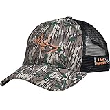 EDTREK Elite Youth Performance Mesh Hat - Boys Girls Hunting Hat and Fishing Hat (Green Leaf Camo)