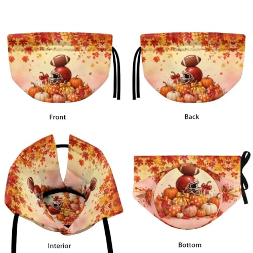 Image of Fall Pumpkin Tea Cozy for Teapot Football Tea Cosy with Insulated Pad Heat Resistance Kettle Covers Coffee Pot Dust Covers for Party Fall Home Decor
