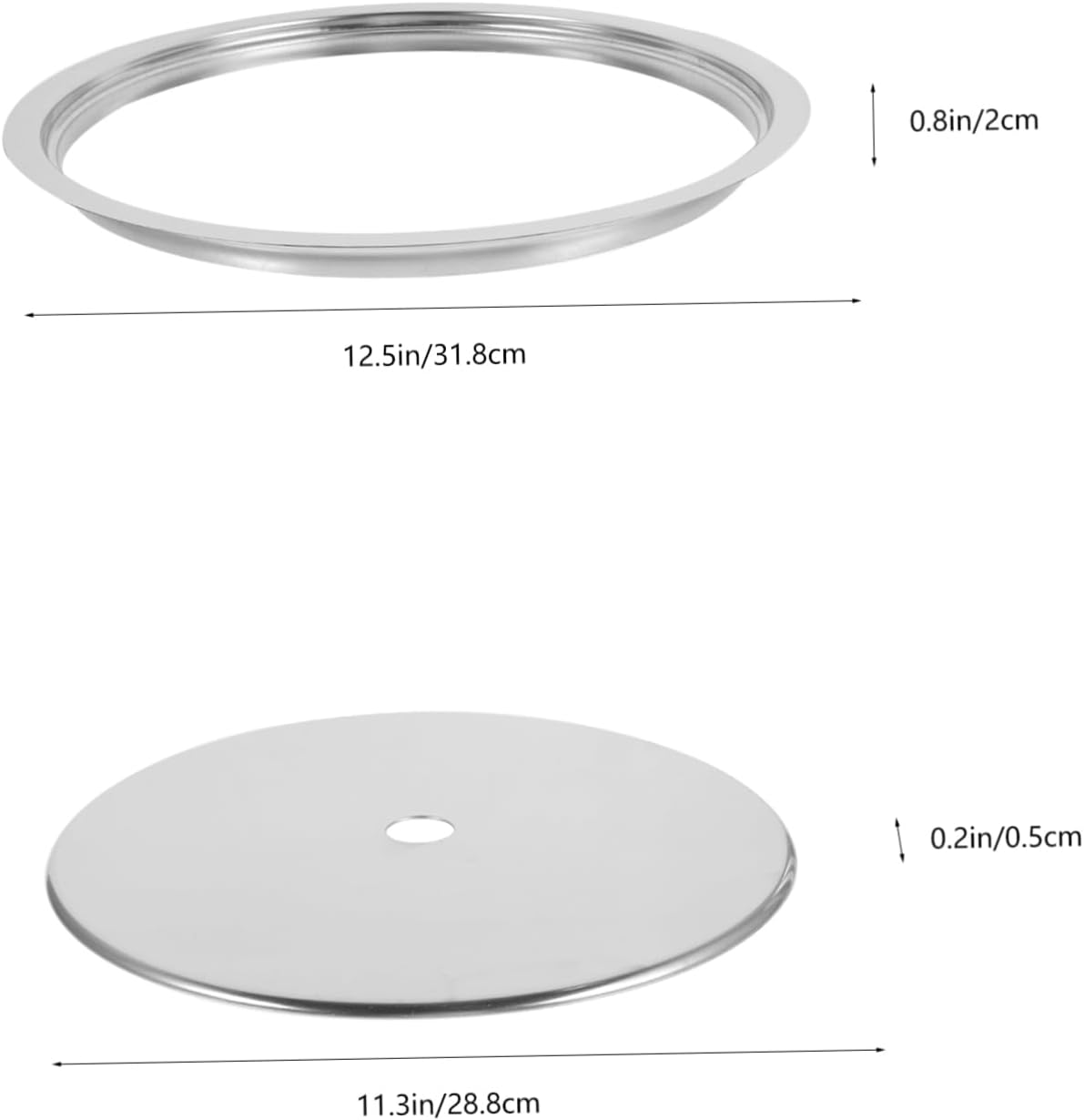 Induction Plate Adapter with Sinking Ring Stainless Steel Heat Diffuser for Induction Cookers for Hot Pot Tables Easy to Install and Disassemble Compatible with Various Stoves