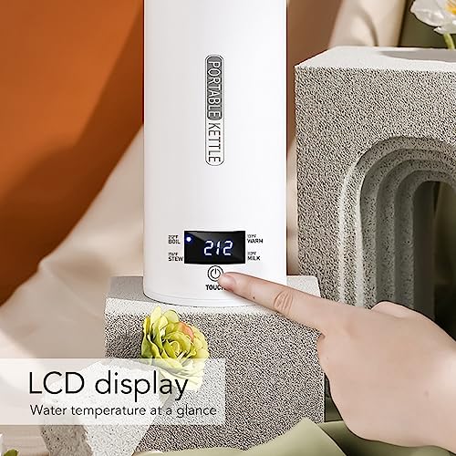Tetera eléctrica portátil 500ml con control de temperatura miniatura 6