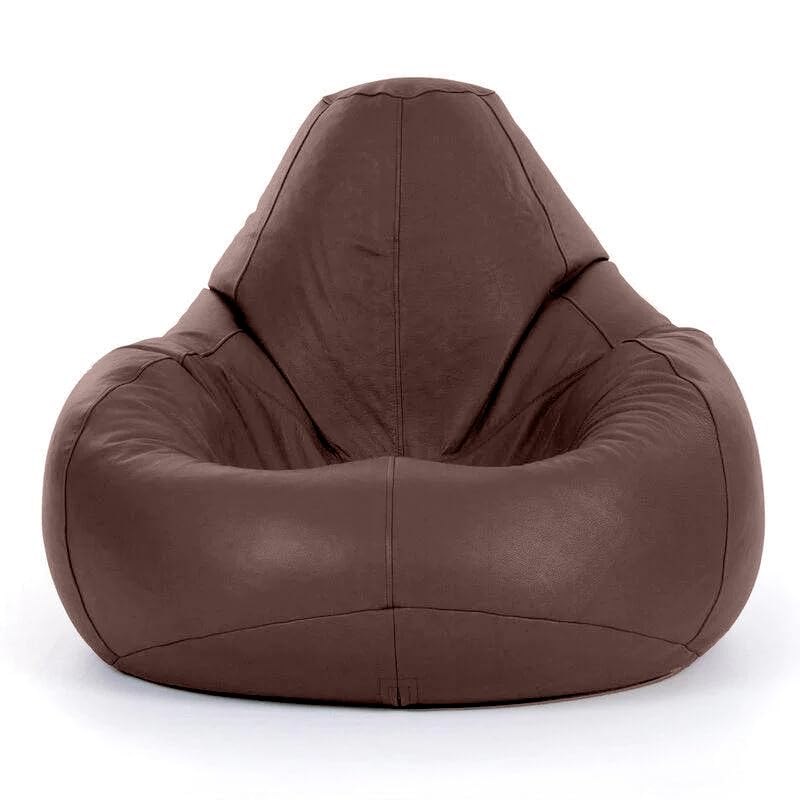Image of BiggieBean Bag with Beans Filled XXXXXL Bean Bag Biggie Originals, True Size - Official : Blissful Bounce Range (Color : Brown)