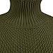 Reooly Hombre sin Capucha Hombre Sudadera Cuadros Cuello Alto Mujer Chimenea de...
