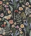 Orainege Vintage Floral Wallpaper Peel and Stick Wallpaper Boho 16.9in x 118.1in Floral Contact Paper Self Adhesive Wall Paper for Bedroom Cabinets Decor Removable