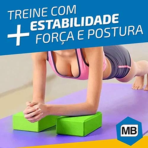 Bloco Eva Yoga Studio Proficional Pilates Rpg Exercicios Fisioterapia Fitness (Azul)