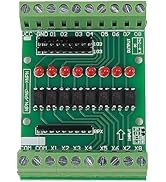 Optocoupler Isolation Module,DC 12V 24V 8-Channe Optocoupler Isolation Board PNP NPN Low High Lev...
