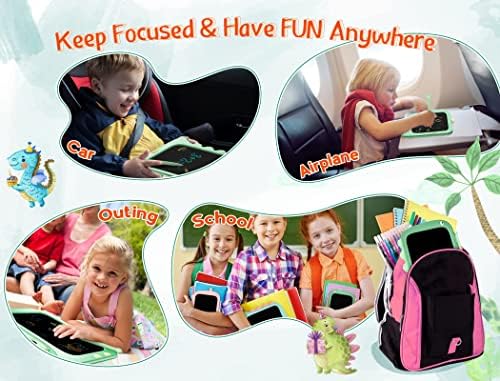 Bravokids LCD Writing Tablet 8.5" Drawing Pad Doodle Board Colorful Screen, Dinosaur Educational Toys for Boys Christmas Birthday Gifts for 3 4 5 6 7 Year Old Kids