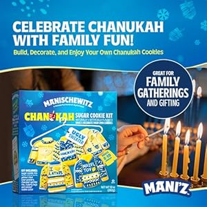 Manischewitz Chanukah Ugly Sweater Cookie Decorating Kit | Delicious, Easy to Prepare, Certified Kosher, Fun Hanukkah Activity for the Whole Family! Manischewitz Chanukah Ugly Sweater Cookie Decorating Kit Delicious Easy to Prepare Certified Kosher Fun Hanukkah Activity for the Whole Family
