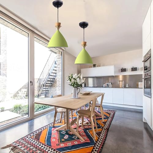 Image of GreyWings Triple Dome Moss Green Aluminium Hanging Pendant Light - Modern Antique Ceiling Lamp, Adjustable Drop, E-27 Holder, (Bulb is not Included) Pack of 1