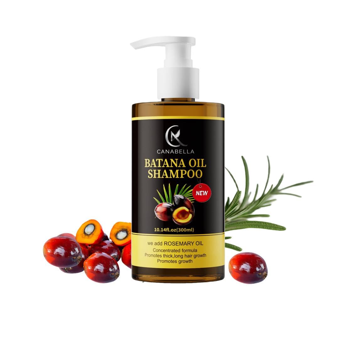 Batana Oil Shampoo with Rosemary Oil | Sulfate-Free | Fuller & Stronger-Looking Hair