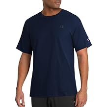 Champion Mens Classic Short Sleeve T-Shirt, Standard Fit, Midweight 100% Cotton, Available in Regular and Big & Tall