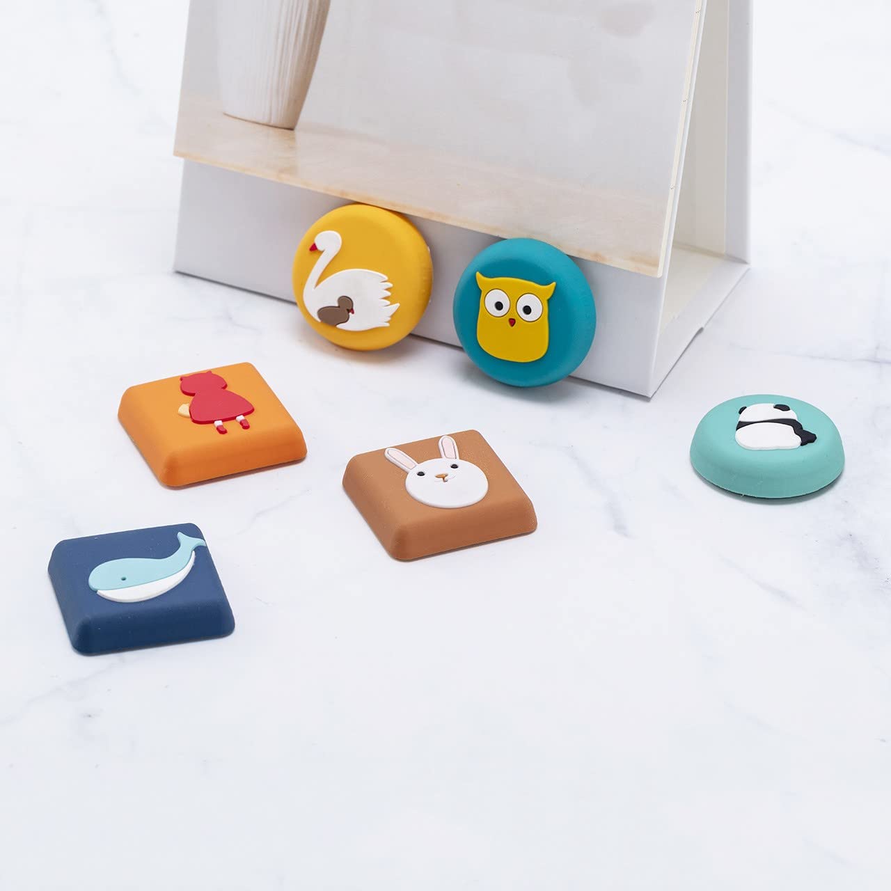HENIJ Multipurpose Cartoon Silicone Door Stopper, Self Adhesive Wall Protectors, Crash Pad Doorknob Lock Buffer Guard Stoppers Protective Pad for Bedside Sofa Cabinet Side (Pack of 4, Random Pattern) (B09MMZTNR2) Amazon Price History, Amazon Price Tracker