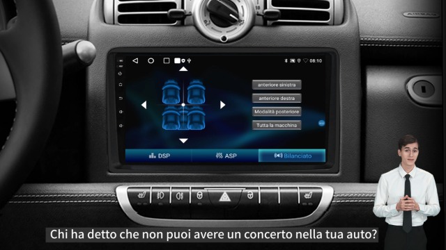 AWESAFE Autoradio Android 13 Per Smart Fortwo 451 (2005-2010) – 9” Touchscreen Con CarPlay/Android Auto Wireless, GPS, Bluetooth E Comandi Al Volante