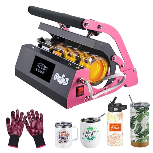 Opiniones de Prensas de impresión , listamos los 10 mejores. 45 CoolSub - Máquina de prensa de calor para vasos, máquina de prensa de tazas para tazas de 30 onzas, 20 onzas, sublimación en blanco, frasco de vidrio delgado de 11 a 16 onzas,...