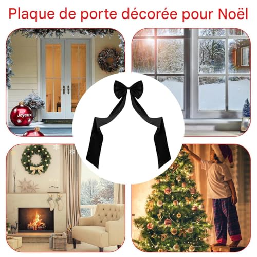 Cintas de Navidad extragrandes de tela para decorar el árbol y salones 5