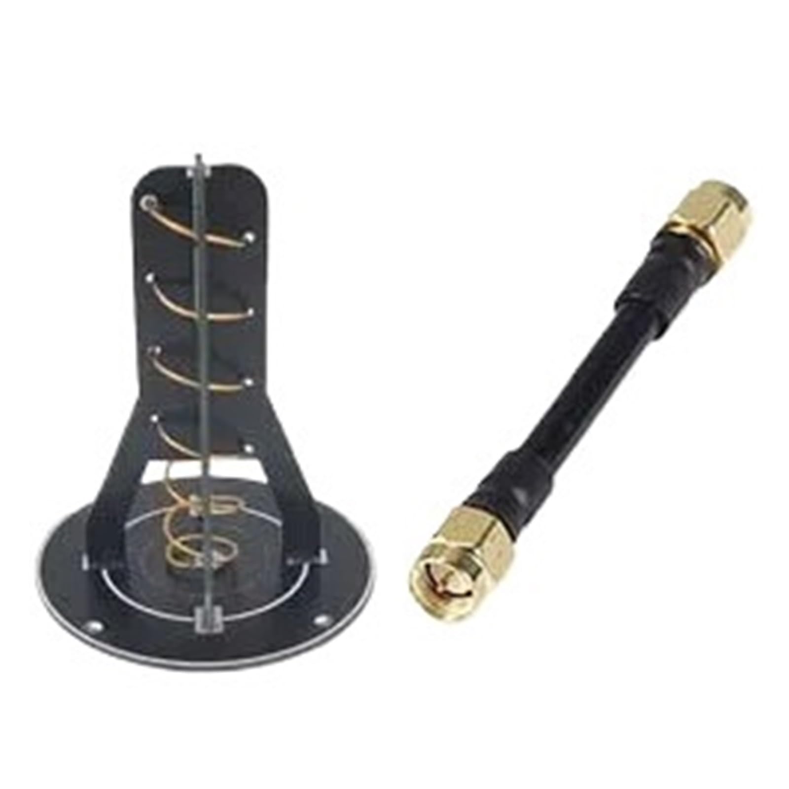 Antenne Directionnelle 5,8G 12,8 DBi SMA | Hélicoïdal à gain élevé, 5800MHz, longue portée, RP-SMA, compact, for drone RC(RHCP-SMA-M)