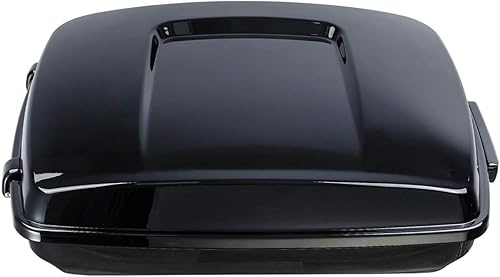 Miniatura 5 de XFMT baúl para motocicleta, para equipaje, 5.5 pulgadas de profundidad, color negro