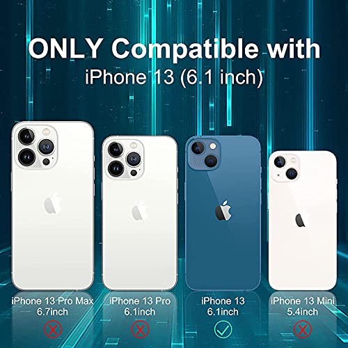 Amozo-Ultra-Hybrid-Camera-and-Drop-Protection-Back-Cover-Case-for-iPhone-13-PolycarbonateBack-Transparent-Sides-Blue