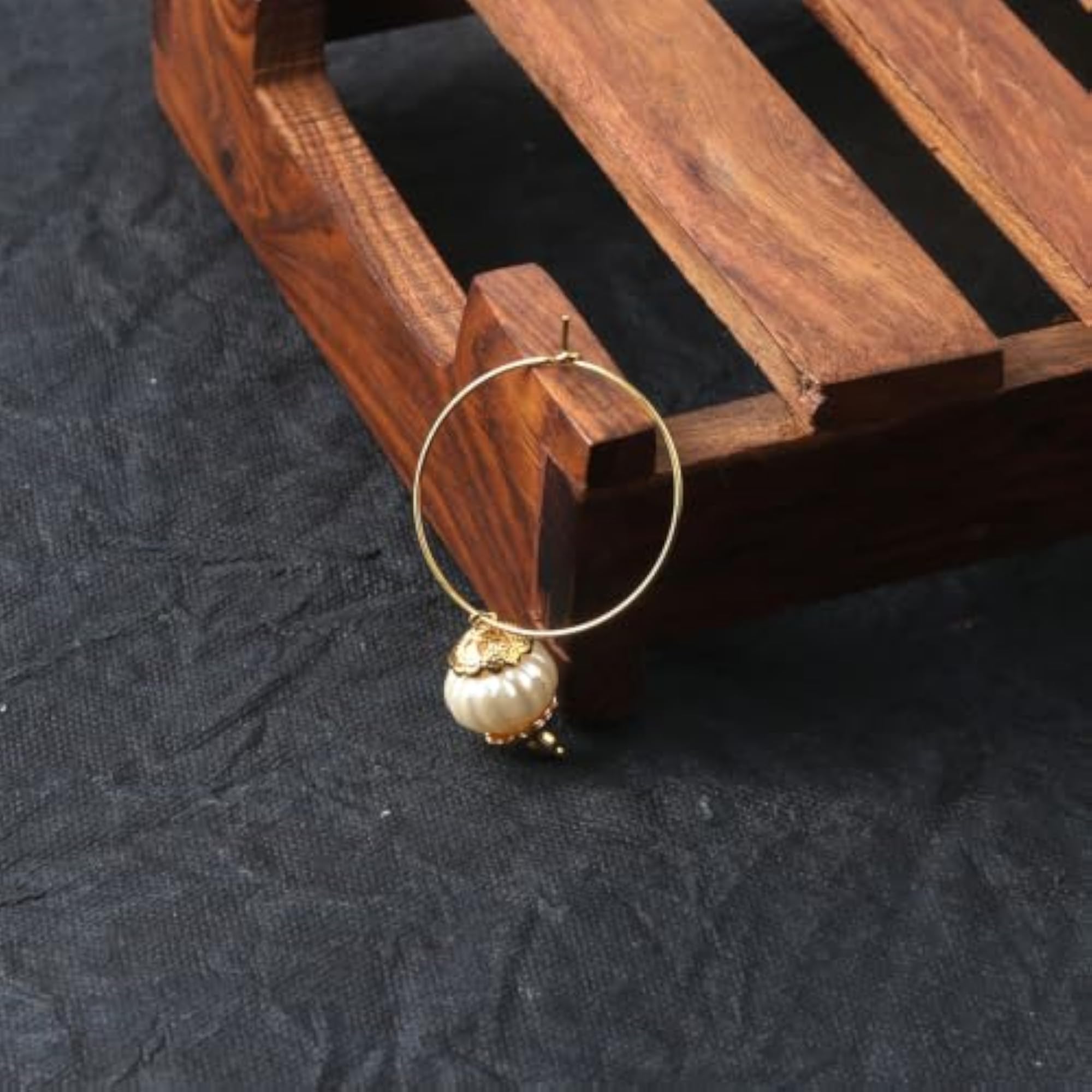 Women's Traditional Hanging Ganpati Big Bali Earrings