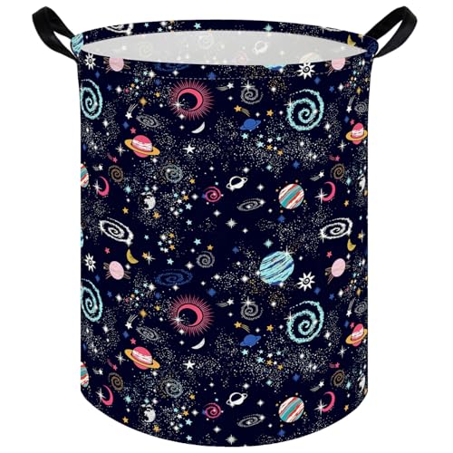 Image of Moon Laundry hamper,Kids Laundry Basket,Baby Nursery Hamper,Waterproof foldable laundry basket for boys and girls,toy storage box,Kid Room Decor(Moon)