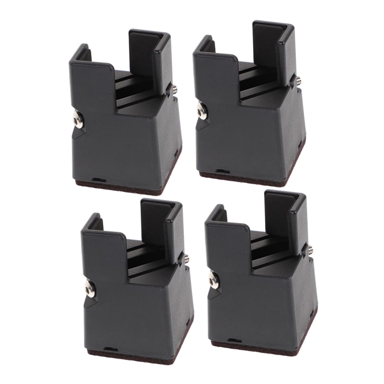 HONMEET 4pcs Adjustable Bed Risers for Furniture Heavy Duty Leg Extenders with Screw Clamp Compatible with Legs Stable Support for Sofa Table and Chair Easy Installation Nonslip Design