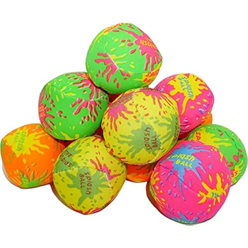 24 Pack - 2" Water Splash Balls Bomb - Mini Water Absorbent Ball - Summer Kids Pool Toys, Outdoor Water Fight Game Activities for Kids, Beach Pool Party Favors, End of Year Student Gifts
