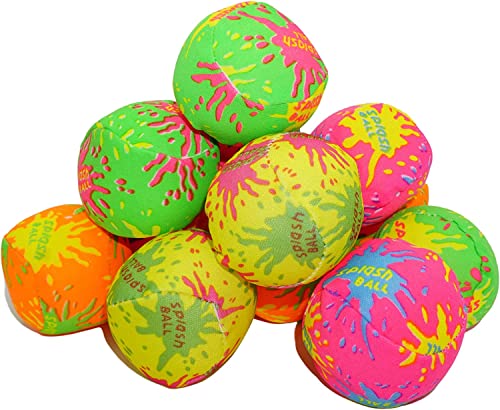 24 Pack - 2" Water Splash Balls Bomb - Mini Water Absorbent Ball - Summer Kids Pool Toys, Outdoor Water Fight Game Activities for Kids, Beach Pool Party Favors, End of Year Student Gifts by 4E's Novelty - Used condition - US$15.24
