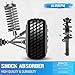 ILONPA Front & Rear Struts w/Coil Springs for 2006-2013 Audi A3 Quattro / 2010-2014 Golf / 2005-2010 Jetta / 2006-2009 Passat Rabbit / 2009-2016 CC / 2007-2011 Eos, Shock Absorbers (Fits 5611 172311)