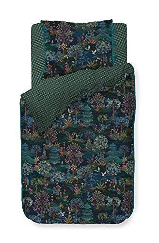 Pip Studio Pip Garden - Funda de cojín (40 x 80 cm), color azul oscuro