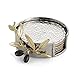 Michael Aram Olive Branch Drink Coaster Set, Gold
