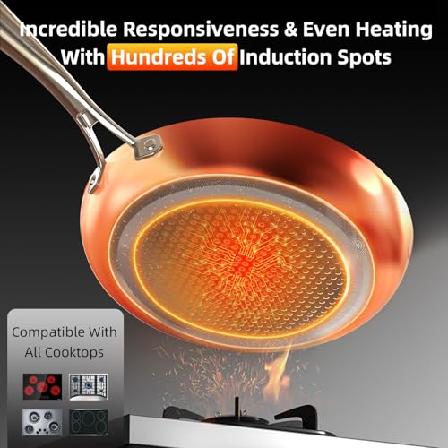 Image of Deluxe DUXANO 14PC Healthy Pots and Pan With 9H Anti-scratch Coating, 2-Layer Non-Stick Ceramic&PFAS Free, Sensitively&Evenly Induction Cooking, Enhanced Flavor with Infrared Cookware, Dishwasher Safe