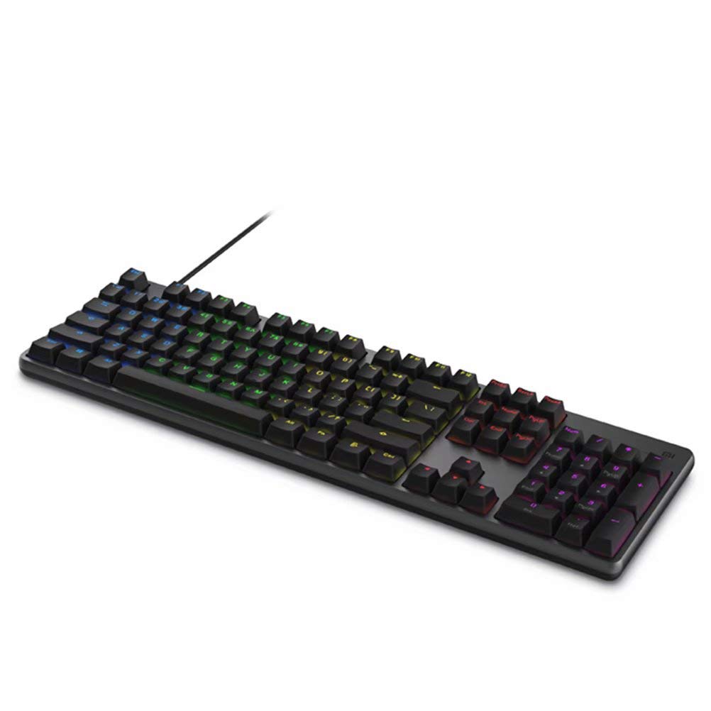 Gaming tastiera 104 tasti chiave senza Punch LED retroilluminato retroilluminazione USB cablato in lega di alluminio per Overwatch Dota2