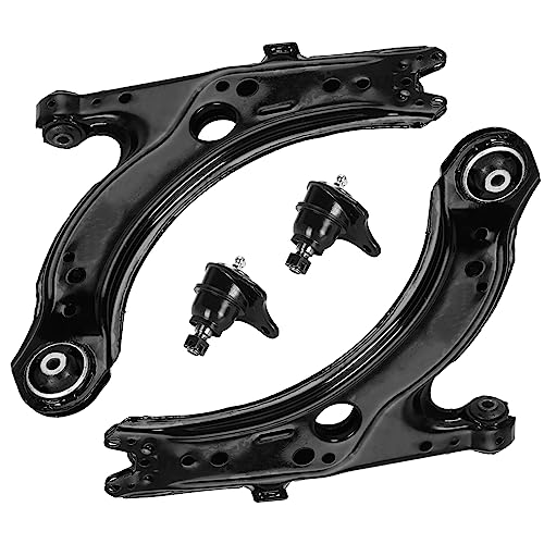 Front Lower Control Arms w/Ball Joints- Left & Right Side Suspension Kits for Beetle 1998-2010, for Golf 2000-2006, for Jetta 2000-2004(4PCs)