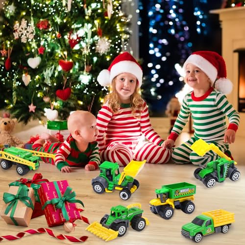 Oriate Children Diecasting Farm Car Toy Set 6pcs, Harvester, Transporter, Truck, Sprayer Small Farm Toys, Mini Cars Model Christmas, Birthday, 3 Years Old and Up Boys Girls Gifts - Thumbnail 5