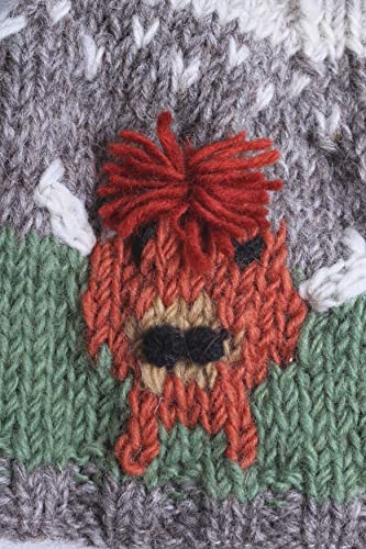 Funda para tetera de lana Pachamama tejida a mano con forma de vaca original 6