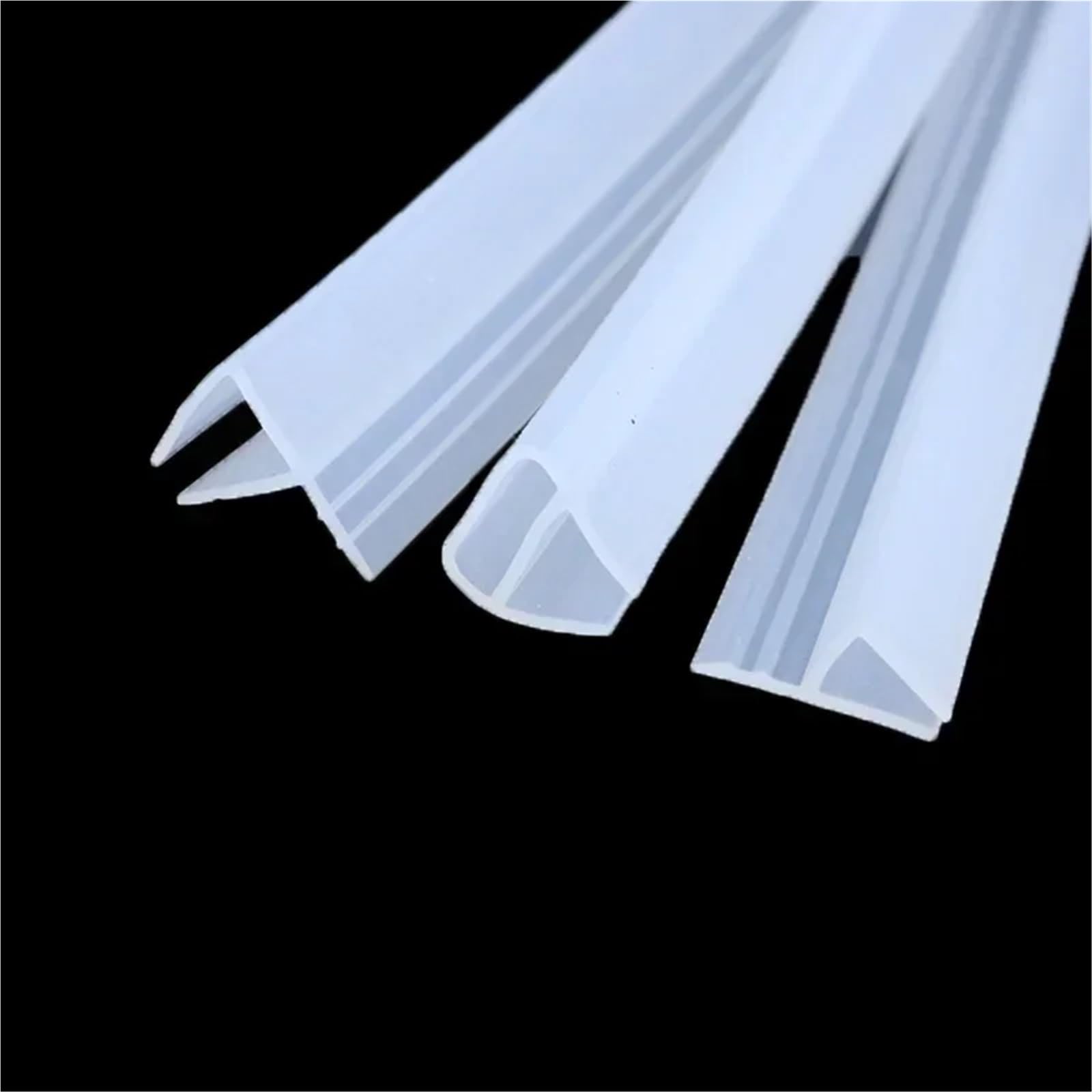 Cinta De Sellado Para Baño Transparente Tira De Sellado Silicona En Forma FH 1 A 3 Metros For Puerta Ducha, Vidrio, Resistente Al Viento(UD-10mm,3Meter)