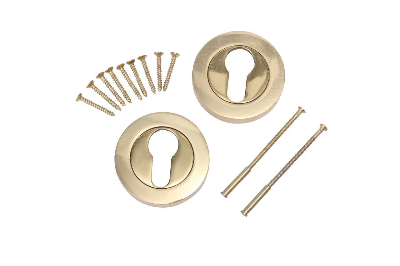 Hde Escutcheon Euro Polished Brass