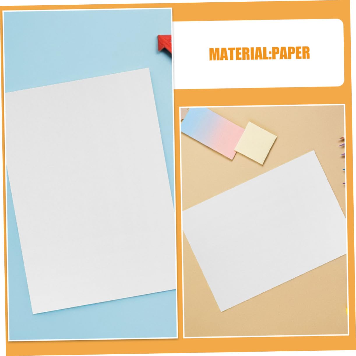 Papel de Dibujo para Niños Pequeños A4 100 Hojas en Color Claro
