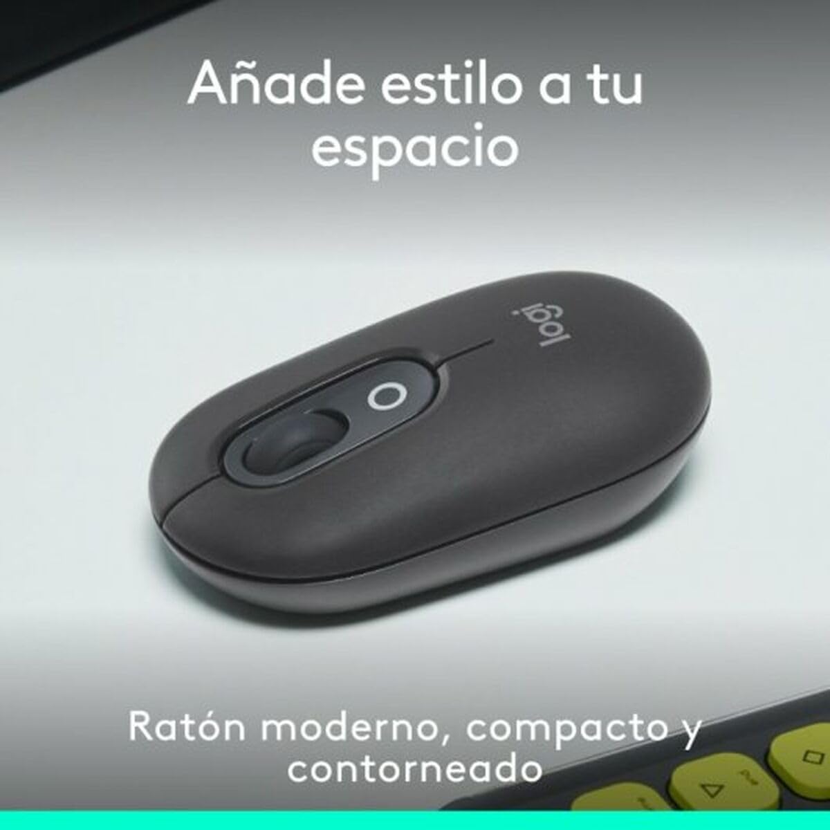 Logitech Pop Mouse Ratón Inalámbrico Compacto Con Función de Emoji Personalizables Grafito