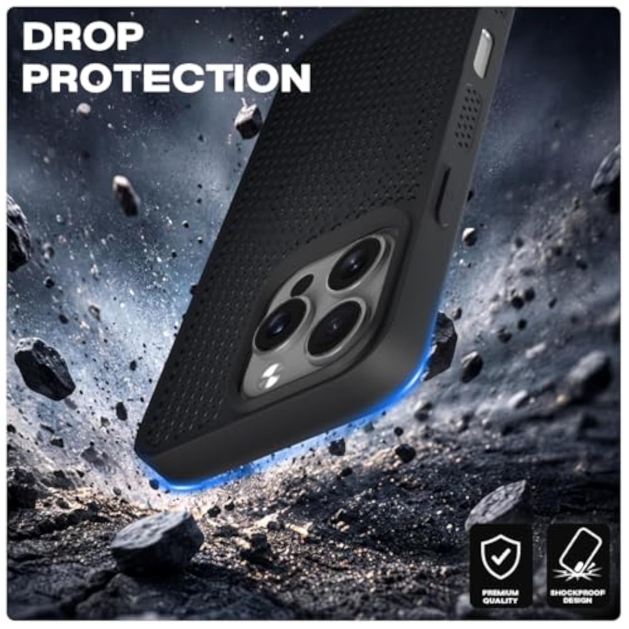 Back Cover for 16 Pro Max Honeycomb Cooling Case