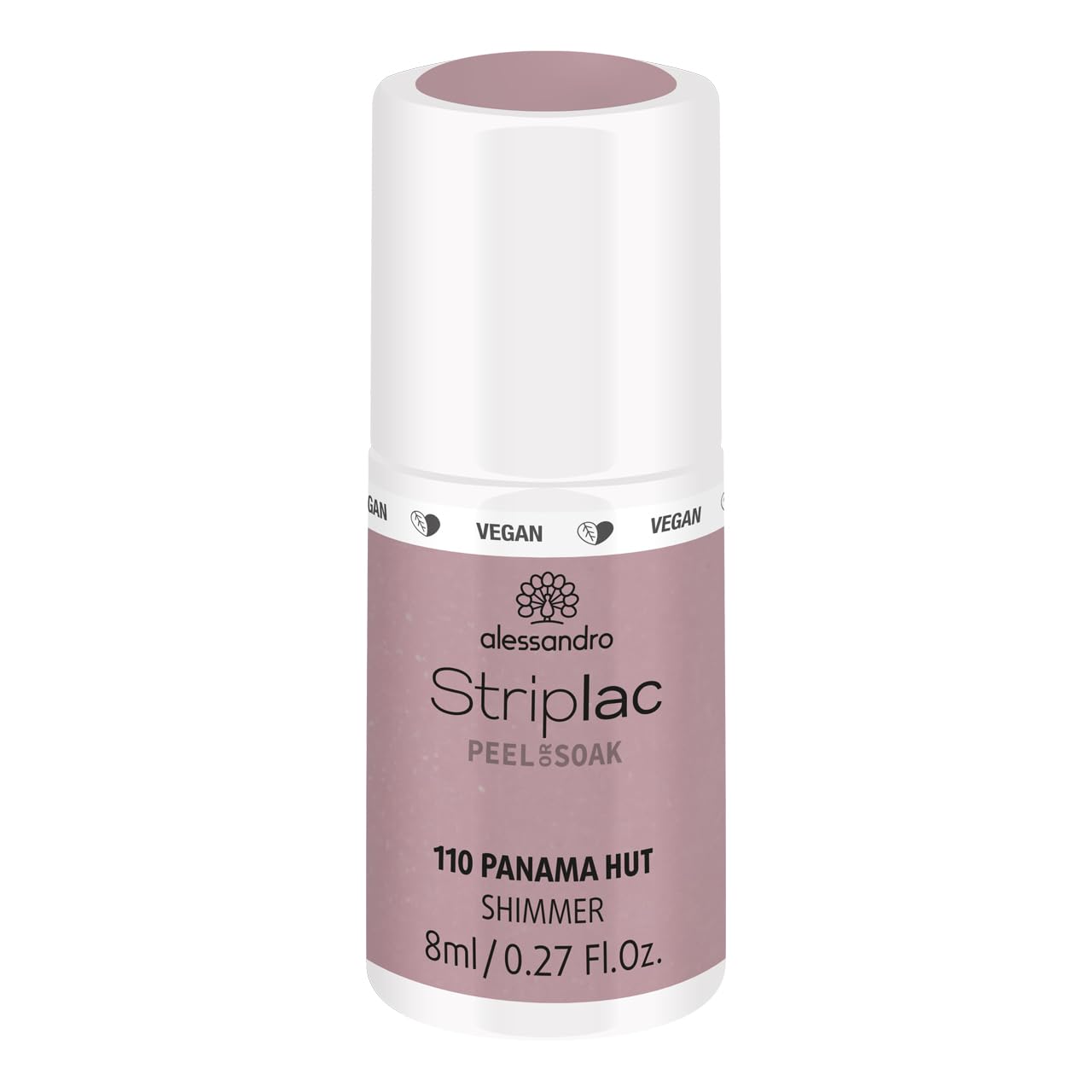 alessandro Striplac Peel or Soak Nail Polish -110 Panama Hut for Women - 0.27 oz