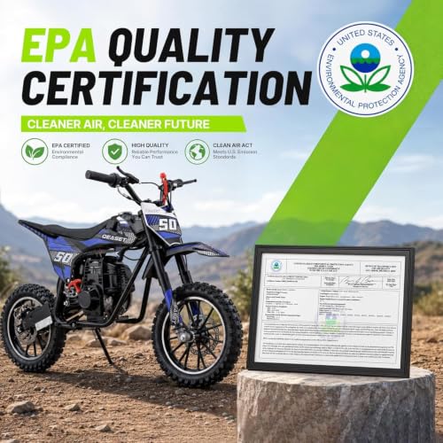 MOSTA Kids Dirt Bike, 4-Stroke Gas Power Mini Dirt Bike with Shock Absorption and Disc Brake,Off-Road Tires Motorcycle, EPA Approved, 2026 Upgraded - Image 4