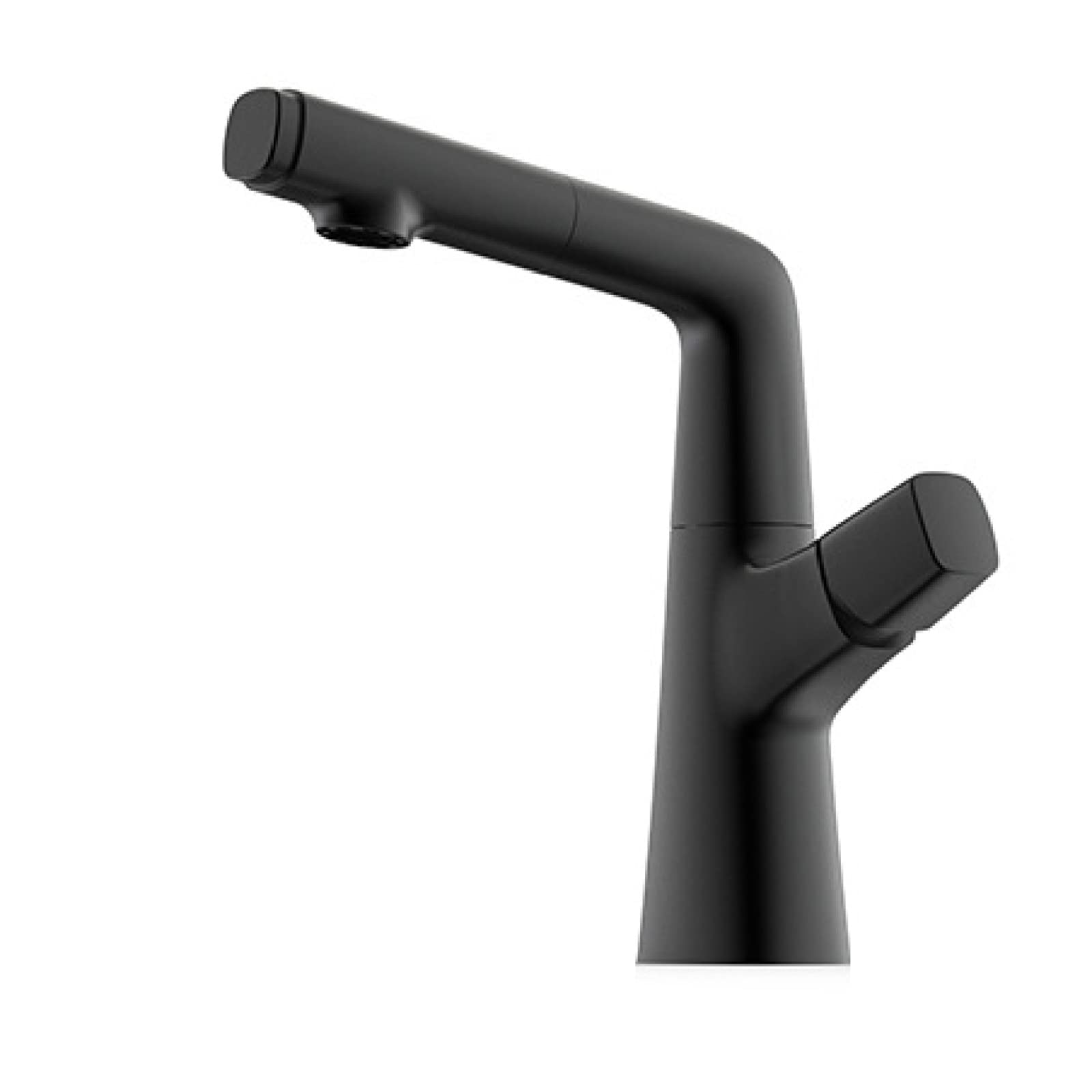 Robinet mitigeur chaud et froid réglable en hauteur avec douchette extensible de lavabo